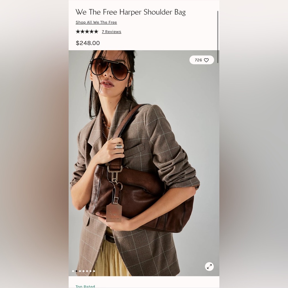 NWT! Free People We The Free Harper Shoulder Bag - Retail $248